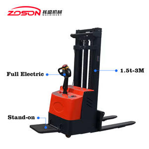 2 टन फुल इलेक्ट्रिक पैलेट स्टैकर खुदरा रेस्तरां के लिए हाइड्रोलिक ड्राइव बैटरी पावर स्रोत नई प्रयुक्त स्थिति - Product Image 4