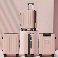 Valise de grande capacité pour femmes et hommes de 22 pouces avec chargeur USB et porte-gobelet