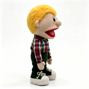 Marioneta de mano personalizada, marioneta de niño con boca móvil, marioneta de peluche, marioneta de niño ventrilugador - Product Image 2