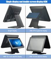 Système POS tout-en-un à écran tactile 15 pouces tactile capacitif WIN DOWS Terminal POS tout-en-un