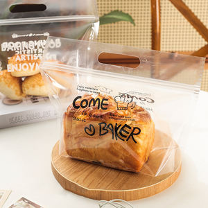 Bolsa <span class=keywords><strong>de</strong></span> plástico desechable para pan al por mayor, PET CPP transparente, personalizada, con cierre automático, cremallera, panadería, pan, pastel, postre, bolsa <span class=keywords><strong>de</strong></span> plástico - Product Image 1