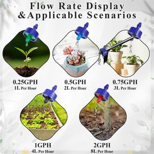 Капельницы компенсационные высокого давления 1/2/3/4/8 л, герметичные, с постоянным расходом, для систем капельного орошения теплиц - Product Image 4