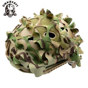 Housse de casque tactique FAST en tissu camouflage 3D pour le paintball, équipement de défense personnelle, accessoires - Product Image 6