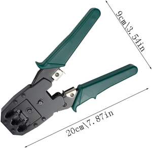 Conjunto de Testador de Cabo de Rede com Ferramenta de Crimpagem BNC RJ45, Aço Carbono, Garantia de 5 Anos, Pass Through - Product Image 6