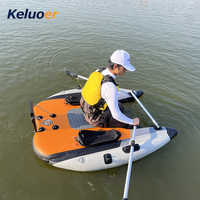 Flotteur de pêche gonflable en PVC pour 1 personne, bateau pneumatique pour la pêche