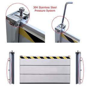 Barriera Antiallagamento in Alluminio Argento a Prezzo Competitivo con Spessore di 35mm e Capacità di Carico di 2200 lb per Ingressi di Magazzini - Product Image 3