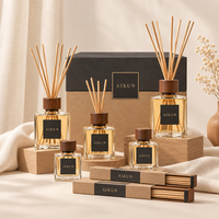 Diffuseur de parfum à bâtonnets AIKUN, équipe de designers d'intérieur, luxe, huile essentielle naturelle, emballage unique