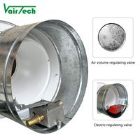 Diffuseur de plafond rond en aluminium pour aérogare et métro, avec buse à jet sphérique réglable pour ventilation de gaine