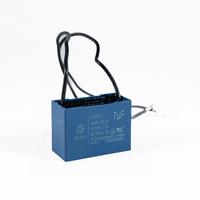 Condensateur de démarrage CBB61 22cm, types de fils 7UF 450V 250V AC, boîtier plastique