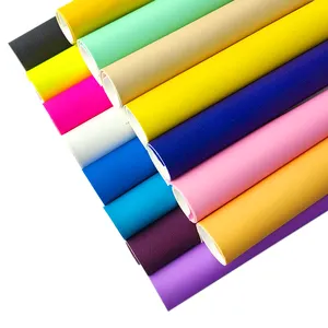Plain Color Frosted Glitter Metallic PVC Kunstleder Kunstleder Stoffbahnen für die Herstellung von Taschen Bogen Haars pange Handwerk