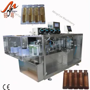 Automatic Plastic PVC Ampoule Bottle Eye Drops Filling Machine/Liquid Honey Energy Gel Olive Oil filling sealing machines