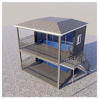 Maisons conteneurs préfabriquées de 20 pieds, luxe, 3 chambres, entièrement meublées, pour complexe hôtelier, avec cuisine et salle de bain, respirantes