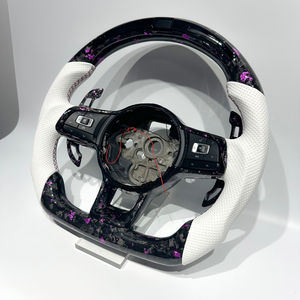 Piezas de Cuero Perforado <span class=keywords><strong>Blanco</strong></span> para <span class=keywords><strong>Volkswagen</strong></span> MK7 GTI R Golf 7 Golf 6 MK7 MK7.5, Fibra de Carbono Púrpura Forjada con Pantalla LED - Product Image 4