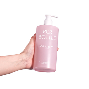Soins de la peau OEM conception rose 400ml 500ml personnalisé couleur rose shampooing nettoyant pour le corps bouteille en plastique pompe à lotion emballage vide - Product Image 3