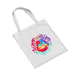 DLBZ Wholesale Reusable Easy Carry <b>Rainbow</b> Pattern Lips Pride Day Custom Canvas <b>Bag</b> for Shopping - Product Image 1