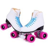 Patins à roulettes quad avec châssis en aluminium, roues de patins à roulettes quad avec roulements