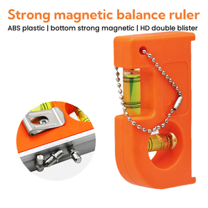Niveau portable en alliage d'aluminium à aimant puissant, type crochet, mini-règle de nivellement, vente directe usine, prix abordable - Product Image 2