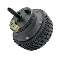 Usine chinoise basse vitesse brushless dc 6 pouces 24V moteur de moyeu à engrenages Double essieu avec frein à tambour et couvercle noir