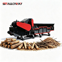 Nouvelle machine à copeaux de bois à décharge uniforme, capacité 8t/h, moteur 380V, déchiqueteuse à tambour stable pour panneaux de particules et fibres de bois brutes