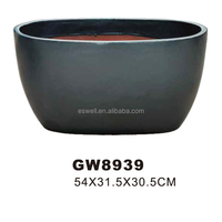 Pots en céramique pour plantes d'intérieur et d'extérieur, pots émaillés avec trou de drainage pour la présentation de fleurs à la maison ou au jardin