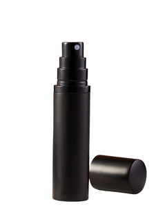 Flacon pulvérisateur de luxe 20 ml en verre noir, rechargeable, pour parfum et brume corporelle fine, avec pompe à pulvérisation continue et décalcomanie - Product Image 3