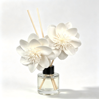 Diffuseur de parfum artisanal en bois de camélia blanc personnalisé pour la décoration de la maison, des mariages et des fêtes