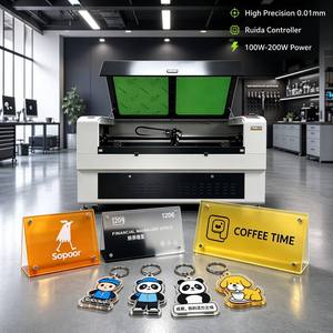 Machine de gravure et de découpe au laser CO2 haut de gamme 1610C 1600x1000mm avec système de refroidissement par eau pour le bois, l'acrylique, le MDF, le cuir - Product Image 1