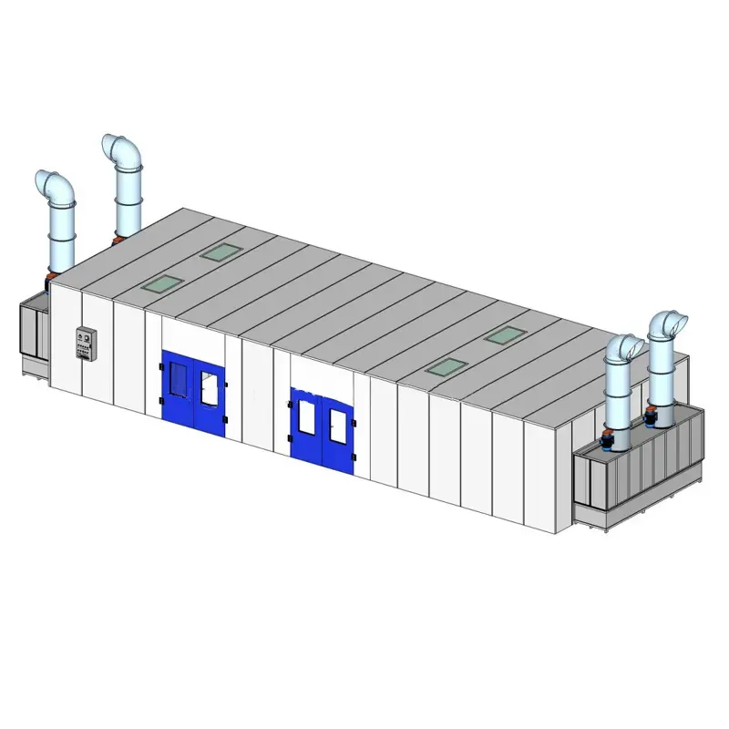 ホット販売ペイントソファカメラ塗装と乾燥二重機能電気暖房水カーテン木製家具スプレーブース