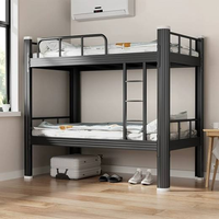 Lit superposé moderne réglable et pliable en métal pour chambre à coucher, hôtel, robuste, double couche, structure en fer et acier, pour étudiants et adolescents