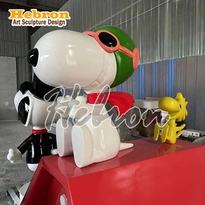 ประติมากรรมสโนปปี้รูปสัตว์ทำจากเรซิ่นไฟเบอร์กลาสสำหรับตกแต่งบ้าน - Product Image 1