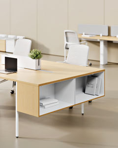 Muebles de oficina modernos y profesionales, estaciones de trabajo de madera para 1-3 personas. - Product Image 4