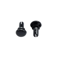 Clip de fixation en nylon noir sans outil pour coque arrière de téléviseur, rivet à pression en plastique pour électronique grand public
