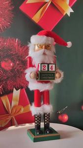 Navidad décor marionnettes main personnalisé casse-noisette soldat artisanat articles <span class=keywords><strong>de</strong></span> noël ornement <span class=keywords><strong>Santa</strong></span> <span class=keywords><strong>Cruz</strong></span> jouets casse-noisette en bois - Product Image 6