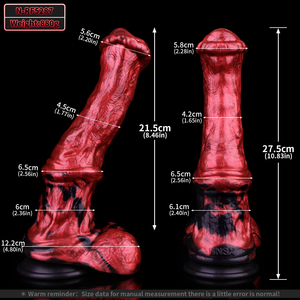 NNSX Dildo Grande en Forma de Caballo/Lobo, Dildo Anal con Nudo de Perro, Estimulador de Punto G, Masturbador de Silicona, Tapón Anal, Masajeador, Dilatador Anal, Juguete Sexual para <span class=keywords><strong>Mujeres</strong></span> y Hombres - Product Image 3