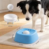 Nourriture liquide pour chiens et animaux de compagnie au bouillon d'os, bol de léchage à alimentation lente avec balle à lécher à l'intérieur