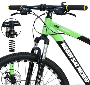 Mountain Bike 21-Speed Gears Disc Brakes Lightweight Off-Road Vehicle 24/26-Inch Wheels Carbon Steel Frame - Product Image 4