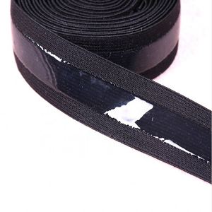 Bande élastique crochetée de 2,5 cm en stock avec revêtement en silicone transparent et grip antidérapant pour vêtements et sangles - Product Image 3