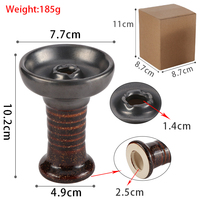 Shisha Hookah, vase à charbon en bois, forme Unique en céramique, accessoires pour Shisha Hookah, narguilé, vente en gros, usine chinoise