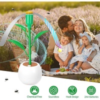 Ventilateur anti-mouches automatique de style pot pour l'automne |   Répulsif anti-parasites rétractable, pliable, à piles, écologique pour une utilisation à la maison et en extérieur