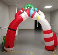 Grandes décorations d'arbre de noël d'intérieur et d'extérieur, arche gonflable de noël