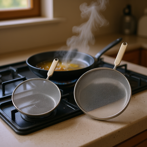 Ensemble de protège-éclaboussures Metaltex, 2 pièces, 20 cm, 29 cm, en acier inoxydable, outil de cuisine - Product Image 3