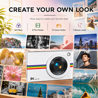 Nueva Cámara Digital Compacta Ultrafina de 96MP 8K, Vlog AF HDR, Estabilización Electrónica, Fotografía, Regalo de Viaje para Adolescentes, Personalizada