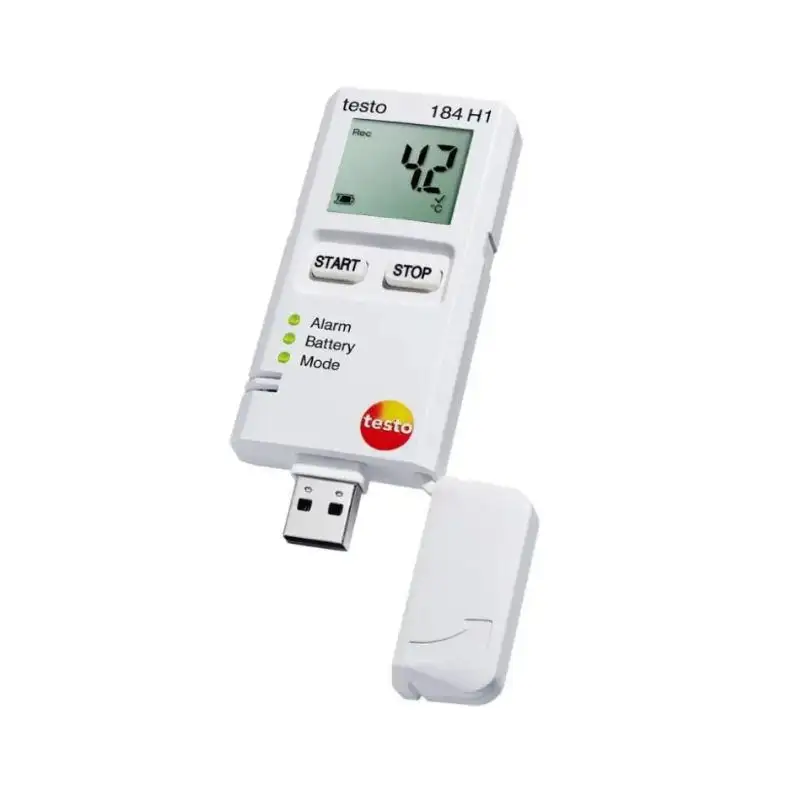 Testo درجة الحرارة والرطوبة USB النقل من خلال شاشة LCD درجة الحرارة ومقياس الرطوبة