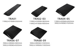 <span class=keywords><strong>Rampe</strong></span> de porte de seuil de fauteuil roulant en caoutchouc massif de 2.5 pouces avec accessoires de ralentisseur de bords d'aile - Product Image 6