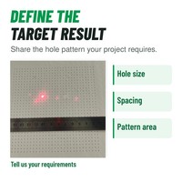 Machine de perforation laser Galvo CO2 pour échantillons de tissus clients et motifs de trous pour vêtements de sport