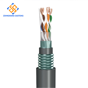 Câble Cat5e SFTP double blindage pour l'automatisation industrielle, protection EMI, câble Ethernet double blindage, Cat5e blindé EMI - Product Image 1