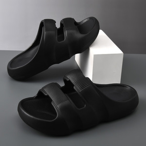 Sandales d'été pour hommes à semelle épaisse, antidérapantes, respirantes, légères, à une seule bride, pour la plage et l'extérieur, confortables et souples - Product Image 2