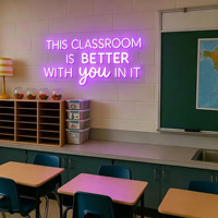 Enseigne au néon personnalisée avec lumière LED pour la publicité en classe et en entreprise pour les hôpitaux