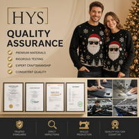 Pull de Noël moche unisexe OEM pour couple, en tricot jacquard personnalisé avec flocons de neige et cannes à sucre, pour les acheteurs de marques en gros