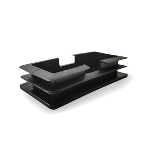 Protector de Patas de Muebles Rectangular de Plástico de 50x100mm con Dos Lóbulos Antideslizantes para Mesa, Taburete y Silla - Product Image 2